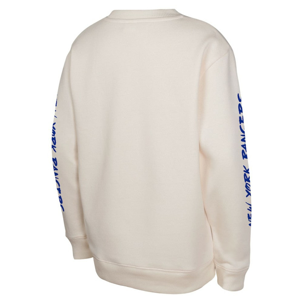 New York Rangers Youth Star Power Pullover Sweatshirt - Cream | US 202034703