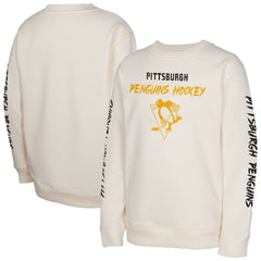 Pittsburgh Penguins Youth Star Power Pullover Sweatshirt - Cream | US 202034704
