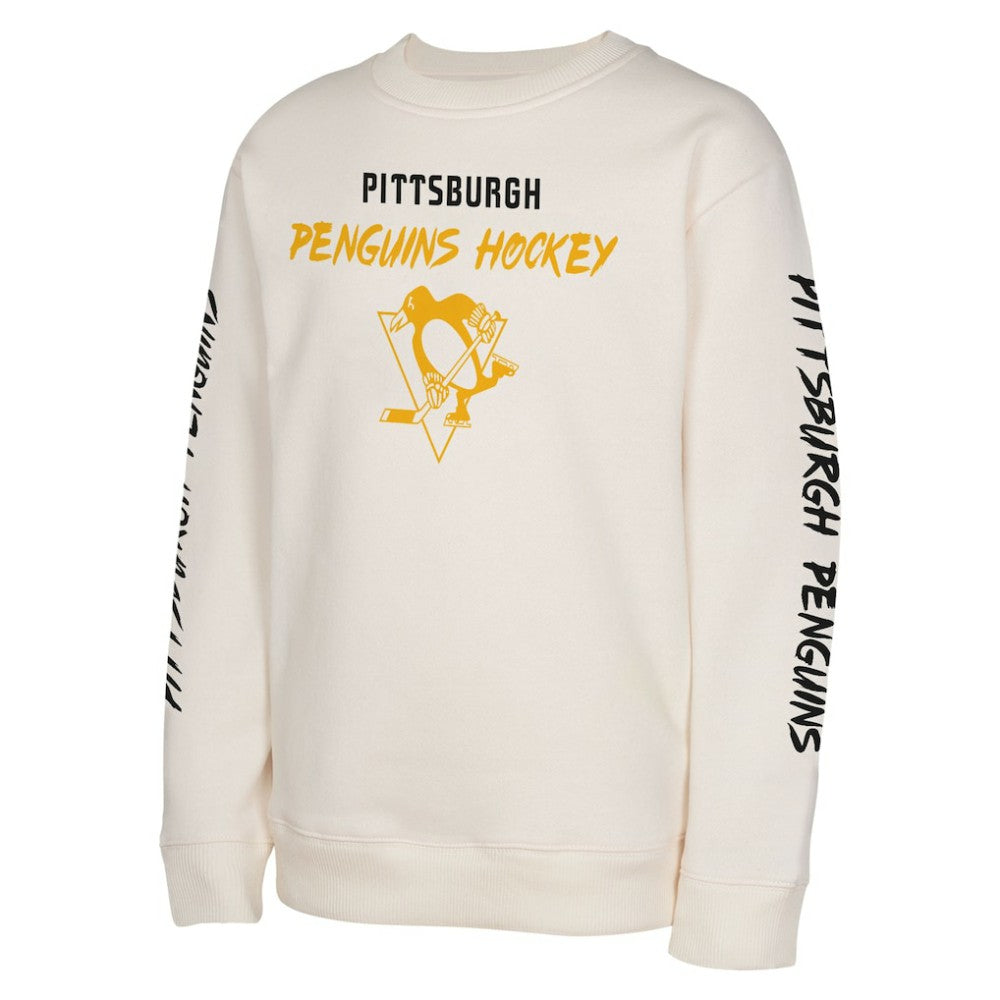 Pittsburgh Penguins Youth Star Power Pullover Sweatshirt - Cream | US 202034704