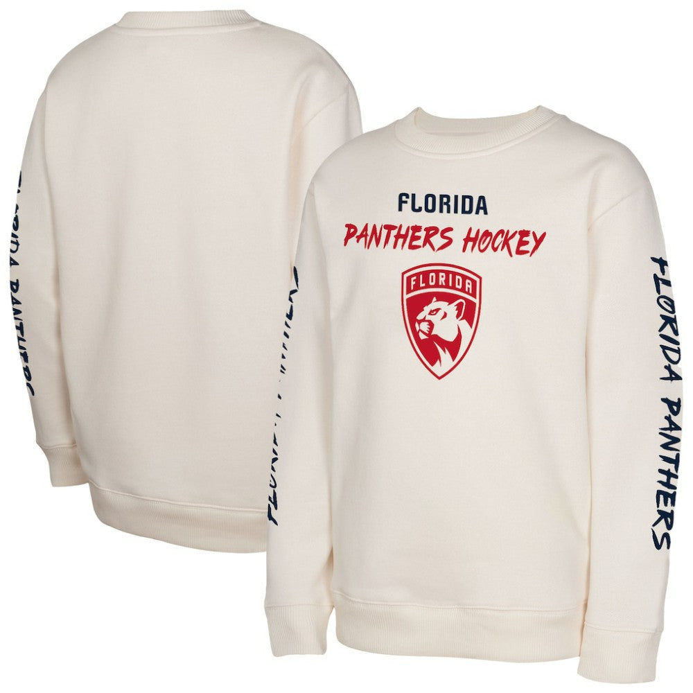 Florida Panthers Youth Star Power Pullover Sweatshirt - Cream | US 202034705