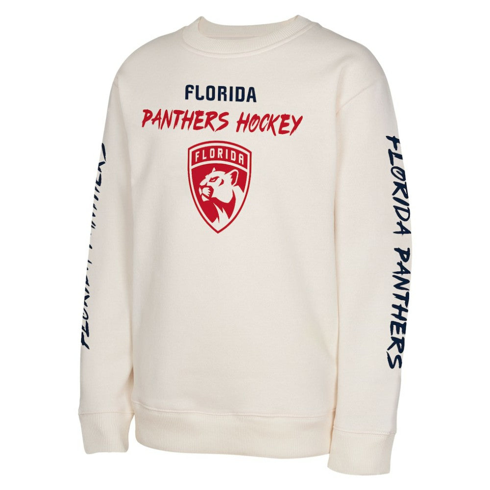 Florida Panthers Youth Star Power Pullover Sweatshirt - Cream | US 202034705