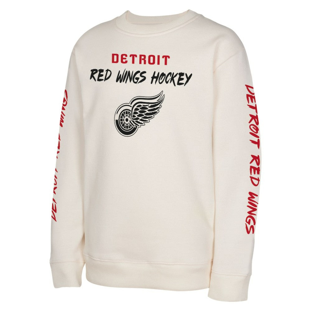Detroit Red Wings Youth Star Power Pullover Sweatshirt - Cream | US 202034706
