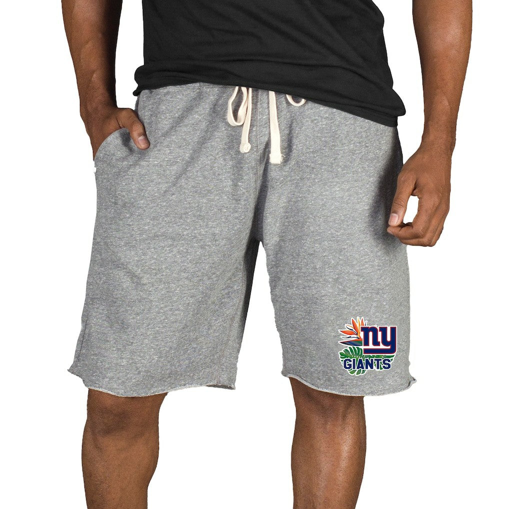 New York Giants Concepts Sport Mainstream Tri-Blend Shorts - Gray Shorts