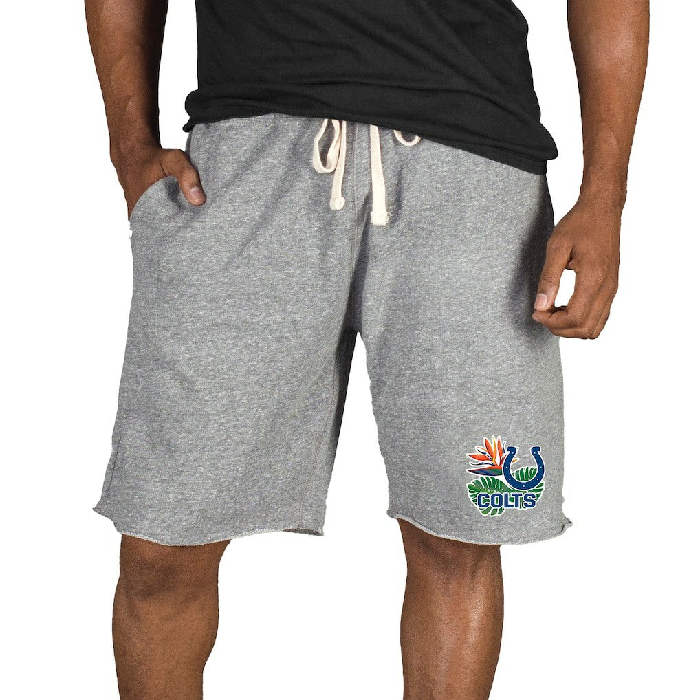 Indianapolis Colts Concepts Sport Mainstream Tri-Blend Shorts - Gray Shorts