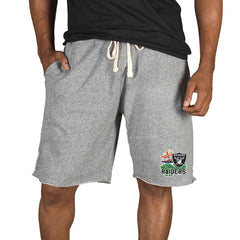 Las Vegas Raiders Concepts Sport Mainstream Tri-Blend Shorts - Gray Shorts