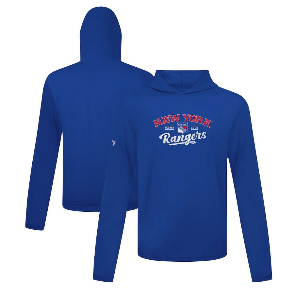 New York Rangers Levelwear Anthem Ice Wall Pullover Hoodie - Blue | US 202038667