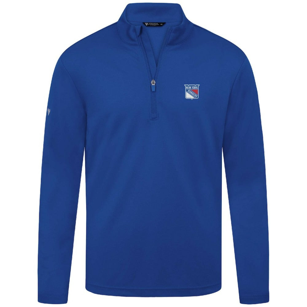 New York Rangers Levelwear Heron Insignia Core Quarter-Zip Jacket - Blue | US 202038710
