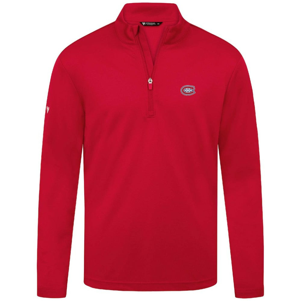 Montreal Canadiens Levelwear Heron Insignia Core Quarter-Zip Jacket - Red | US 202038719