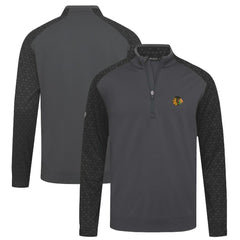 Chicago Blackhawks Levelwear Aztec Insignia Core Quarter-Zip Pullover Top - Charcoal | US 202038723
