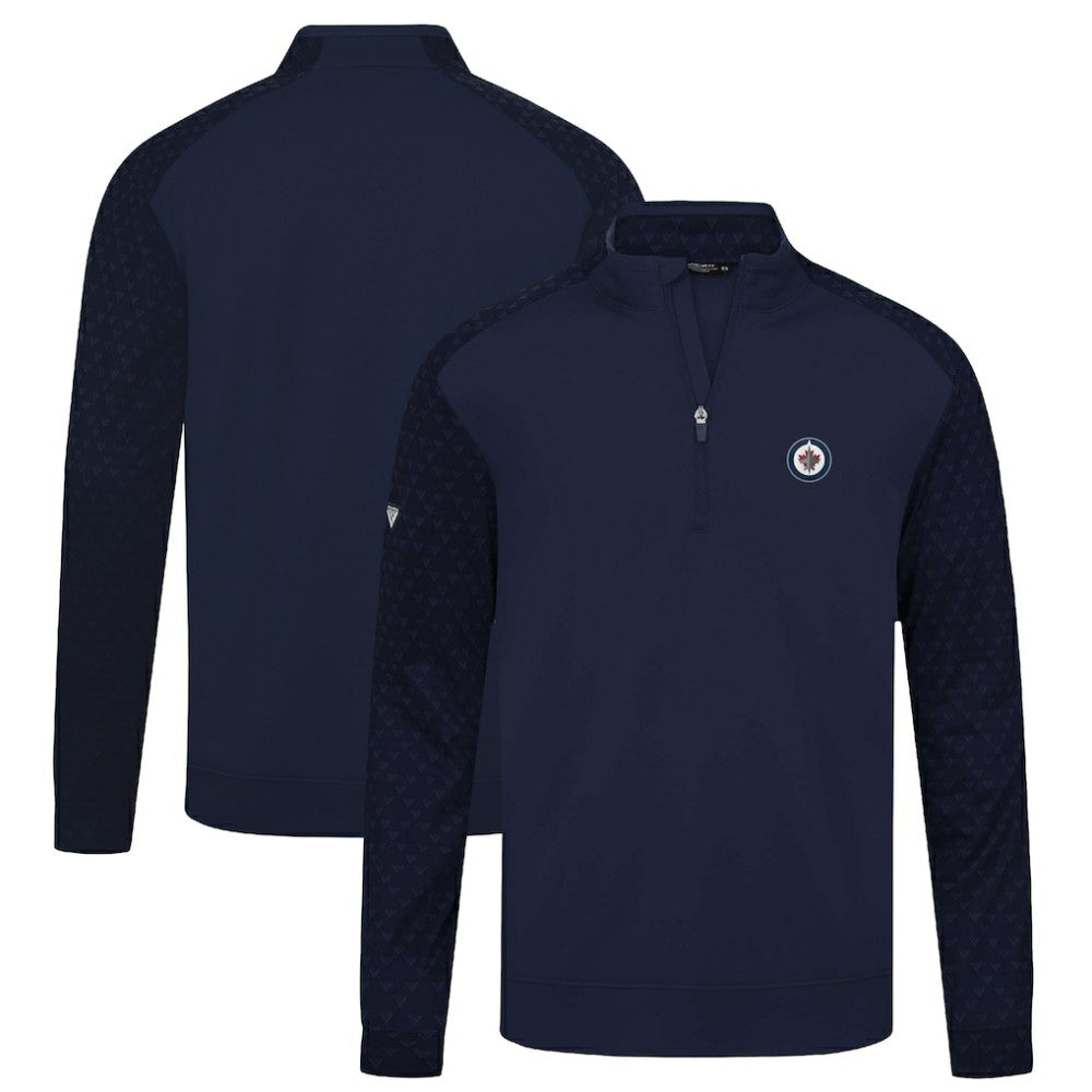 Winnipeg Jets Levelwear Aztec Insignia Core Quarter-Zip Pullover Top - Navy | US 202038736