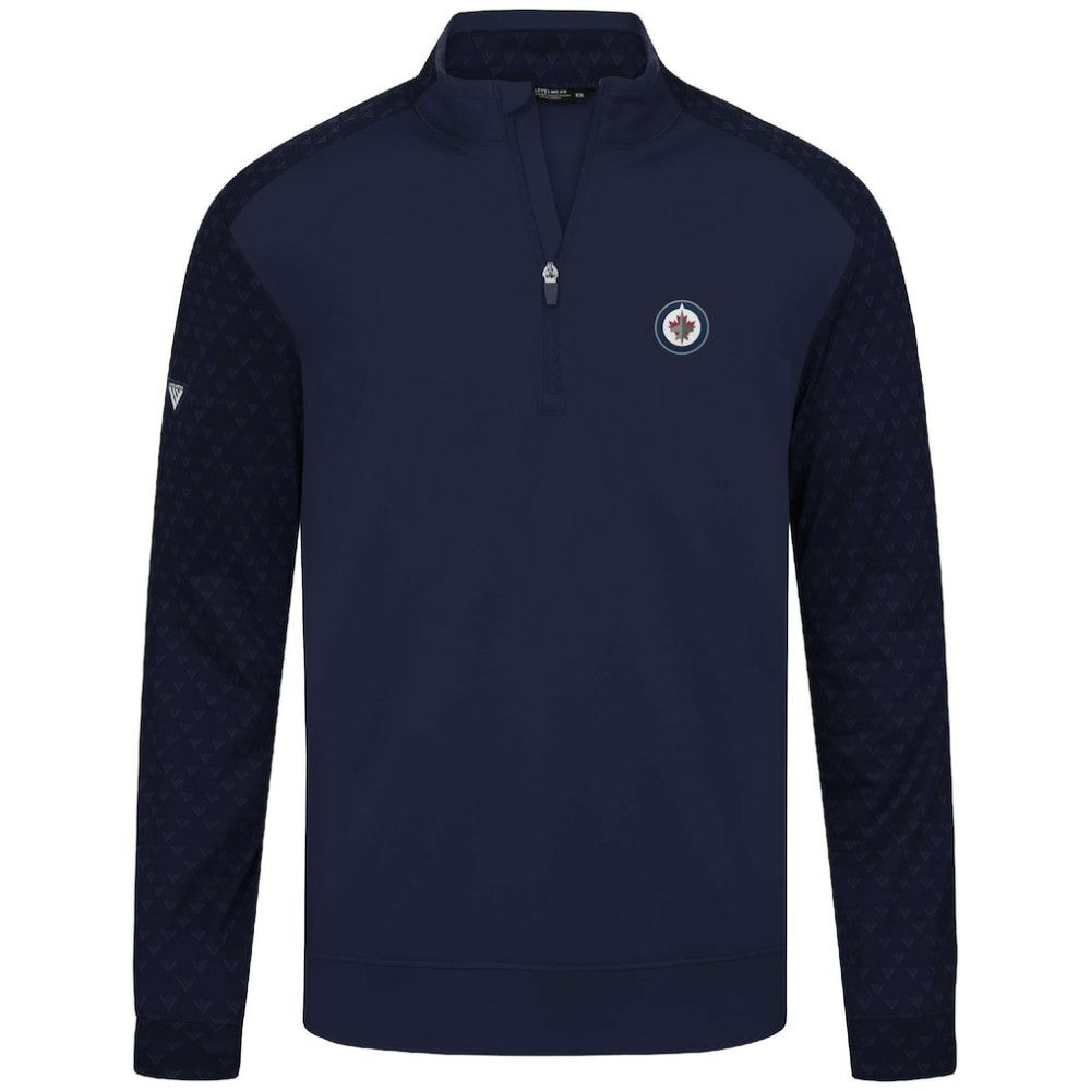 Winnipeg Jets Levelwear Aztec Insignia Core Quarter-Zip Pullover Top - Navy | US 202038736
