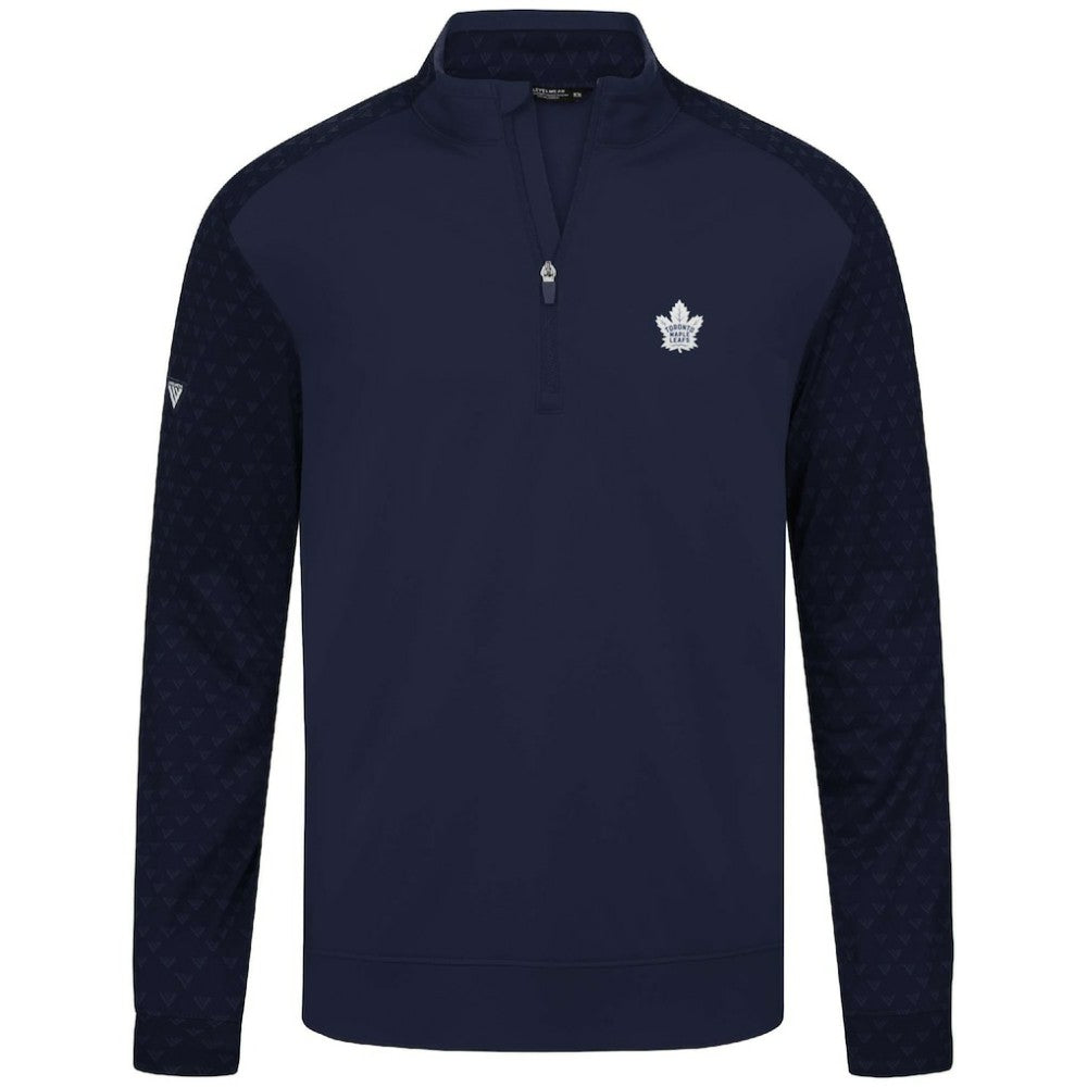 Toronto Maple Leafs Levelwear Aztec Insignia Core Quarter-Zip Pullover Top - Navy | US 202038740