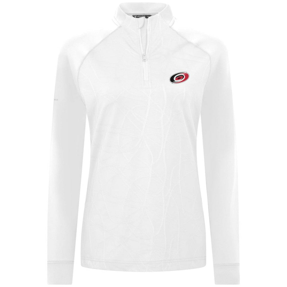 Carolina Hurricanes Levelwear Women's Amethyst Insignia Core Quarter-Zip Jacket - White | US 202038760