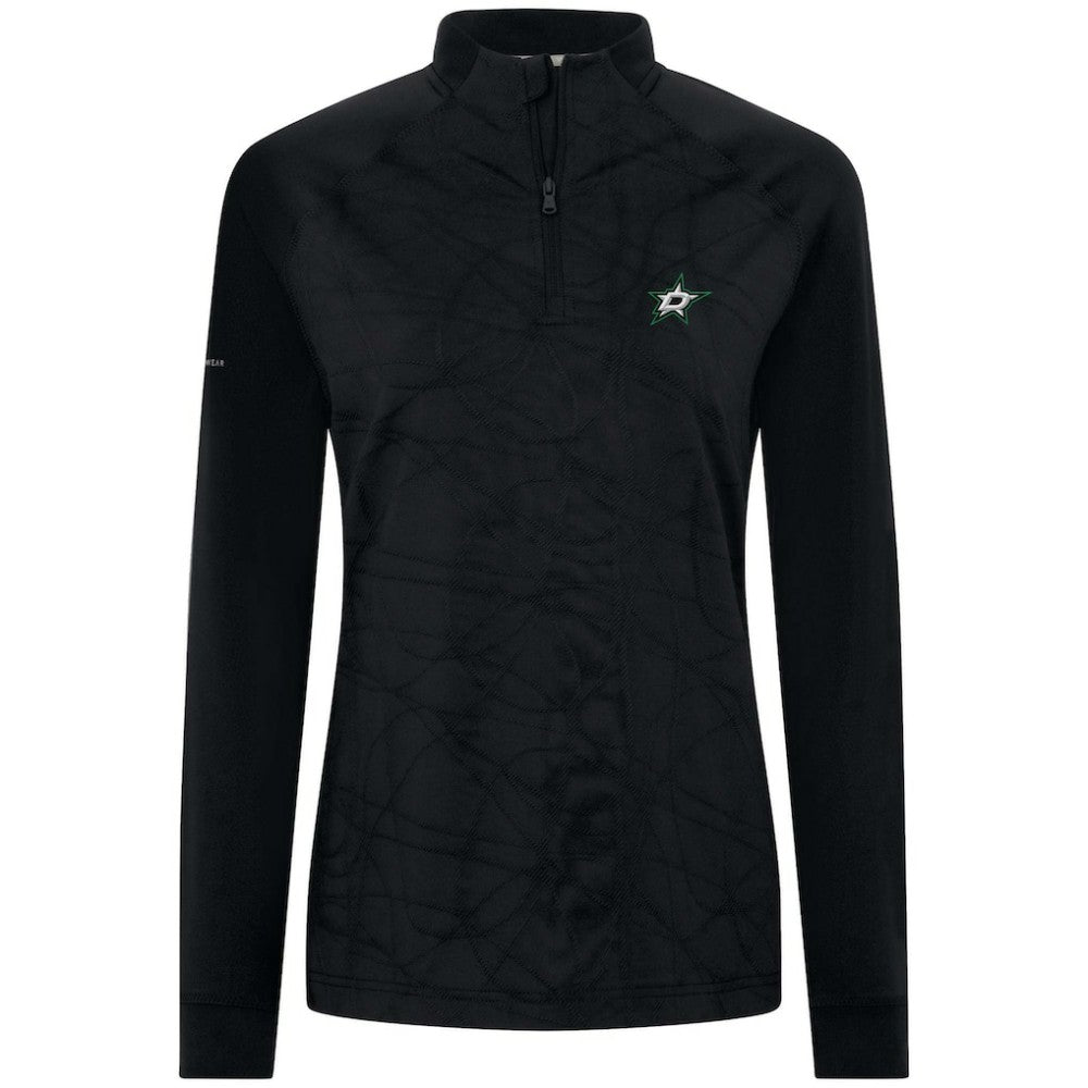 Dallas Stars Levelwear Women's Amethyst Insignia Core Quarter-Zip Jacket - Black | US 202038765