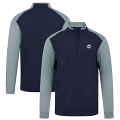 Winnipeg Jets Levelwear Bayou Insignia Core Quarter-Zip Pullover Top - Navy | US 202038797