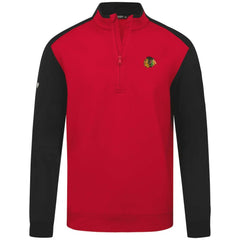 Chicago Blackhawks Levelwear Bayou Insignia Core Quarter-Zip Pullover Top - Red | US 202038803