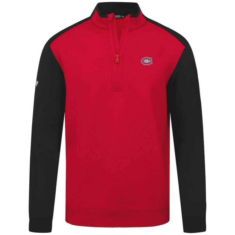 Montreal Canadiens Levelwear Bayou Insignia Core Quarter-Zip Pullover Top - Red | US 202038809