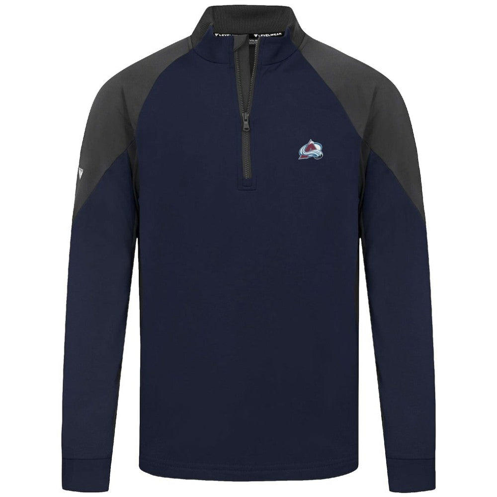 Colorado Avalanche Levelwear Cadet Insignia Core Quarter-Zip Pullover Top - Navy | US 202038820