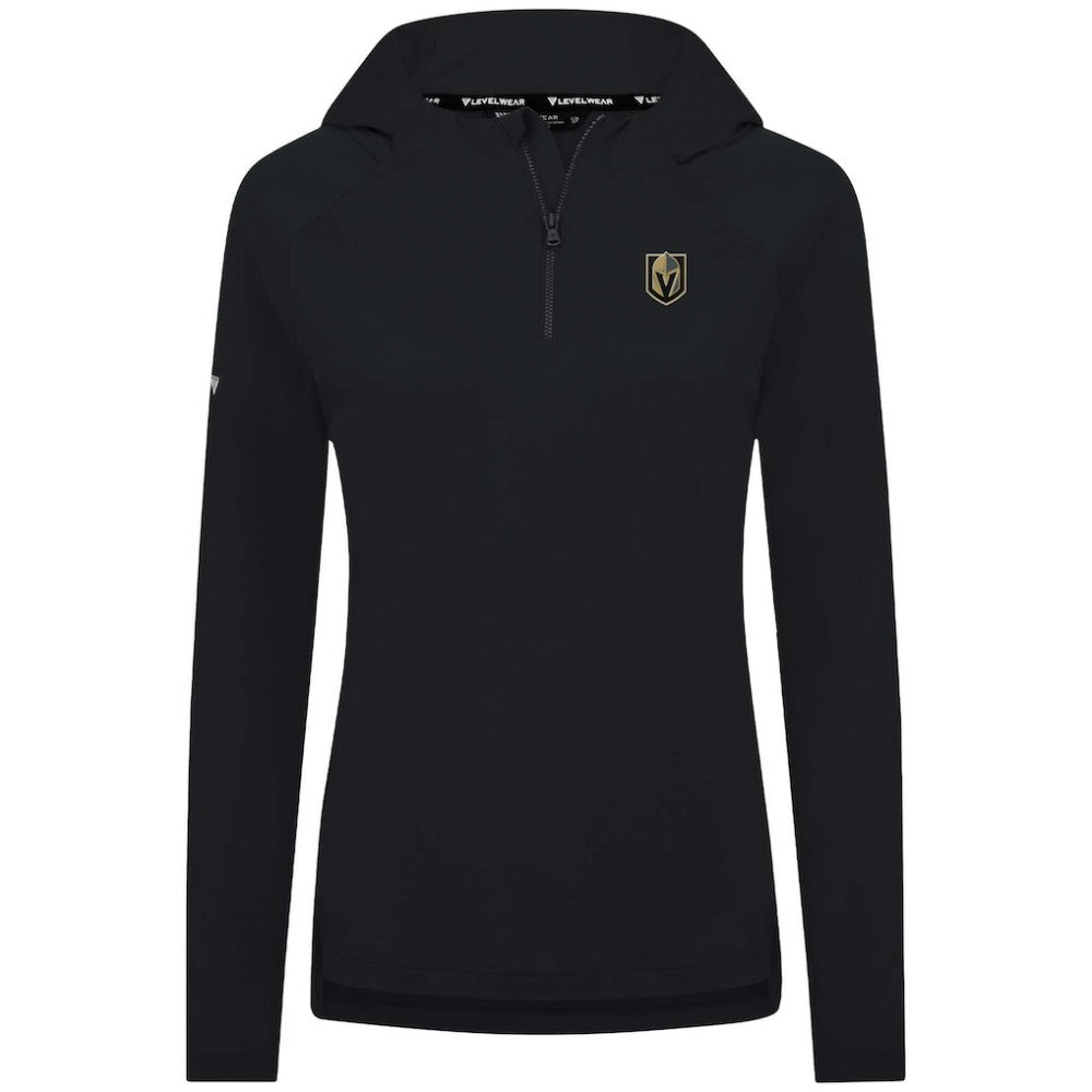 Vegas Golden Knights Levelwear Women's Raven Insignia Core Quarter-Zip Jacket - Black | US 202038861