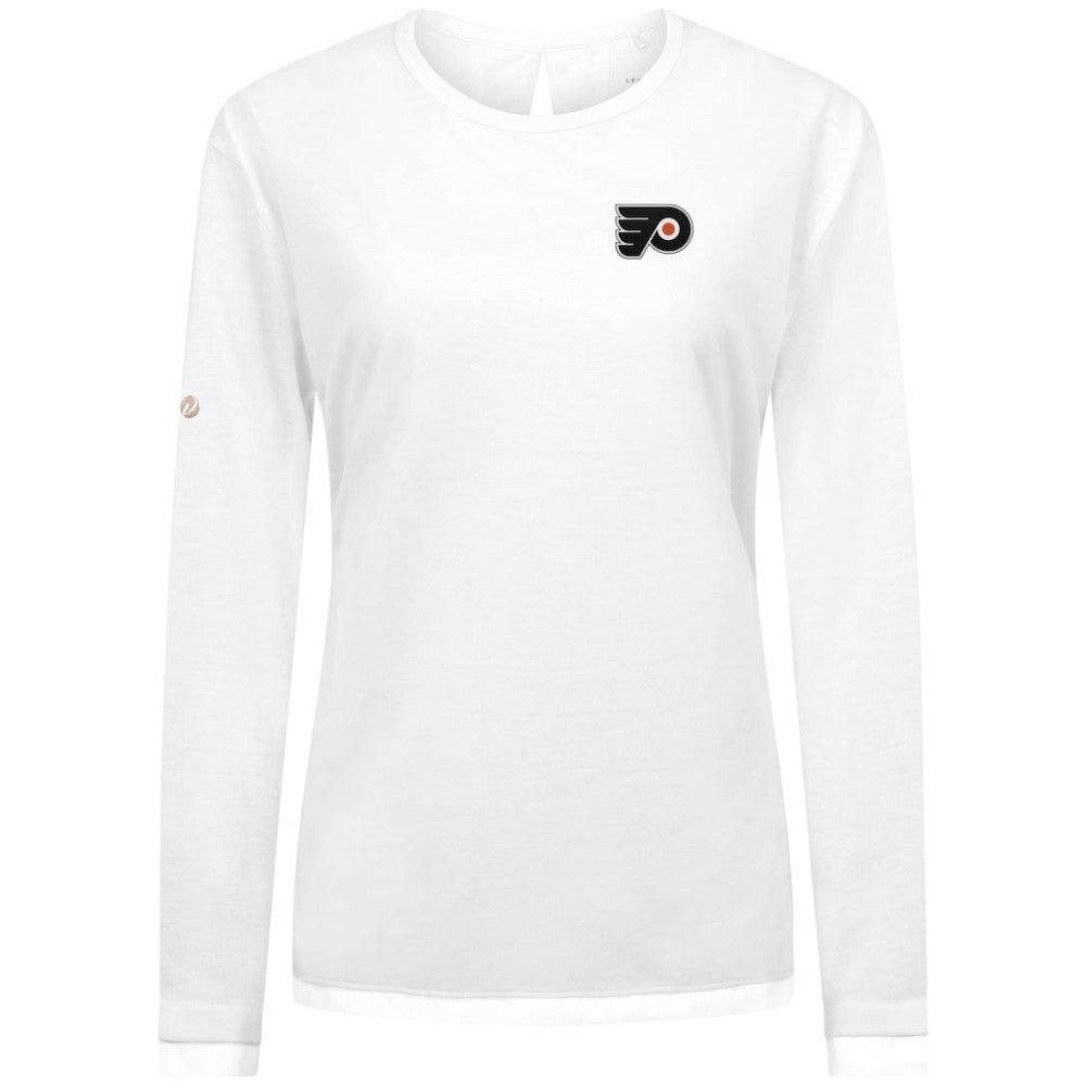 Philadelphia Flyers Levelwear Women's Sequoia Primary Logo Long Sleeve T-Shirt - White | US 202038907
