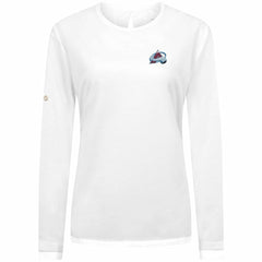 Colorado Avalanche Levelwear Women's Sequoia Primary Logo Long Sleeve T-Shirt - White | US 202038913