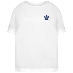 Toronto Maple Leafs Levelwear Women's Tulip Primary Logo T-Shirt - White | US 202038941