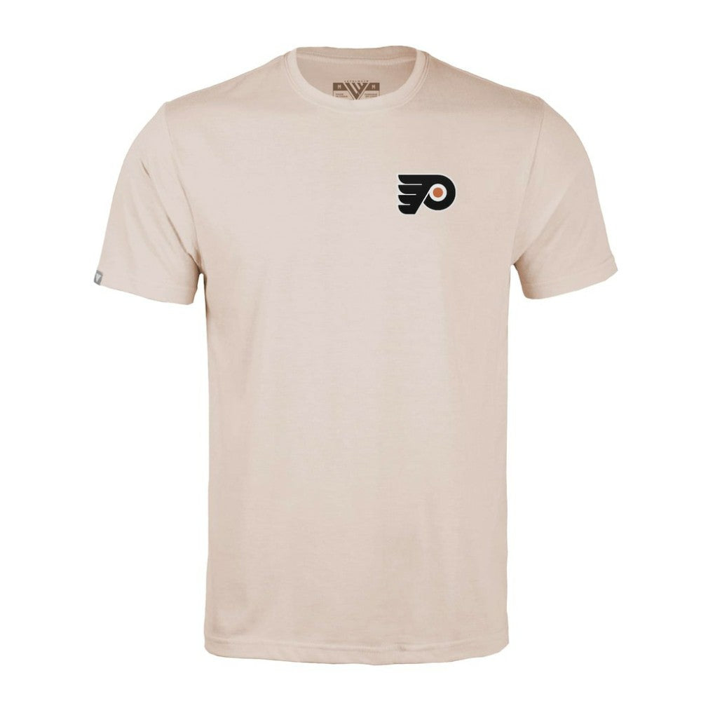 Philadelphia Flyers Levelwear Richmond Stained Glass T-Shirt - Khaki | US 202038969