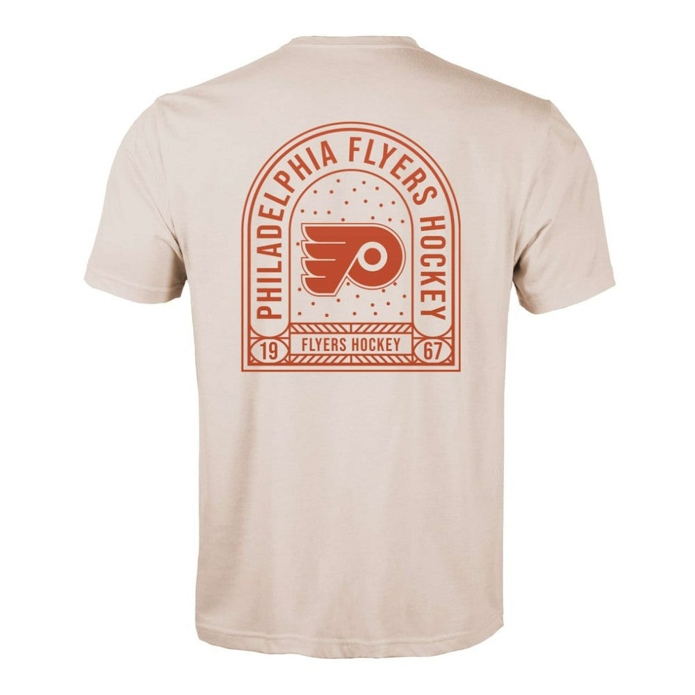 Philadelphia Flyers Levelwear Richmond Stained Glass T-Shirt - Khaki | US 202038969