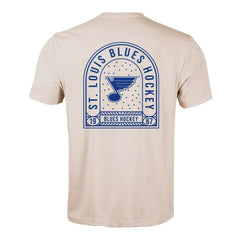 St. Louis Blues Levelwear Richmond Stained Glass T-Shirt - Khaki | US 202038973