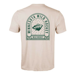 Minnesota Wild Levelwear Richmond Stained Glass T-Shirt - Khaki | US 202038975