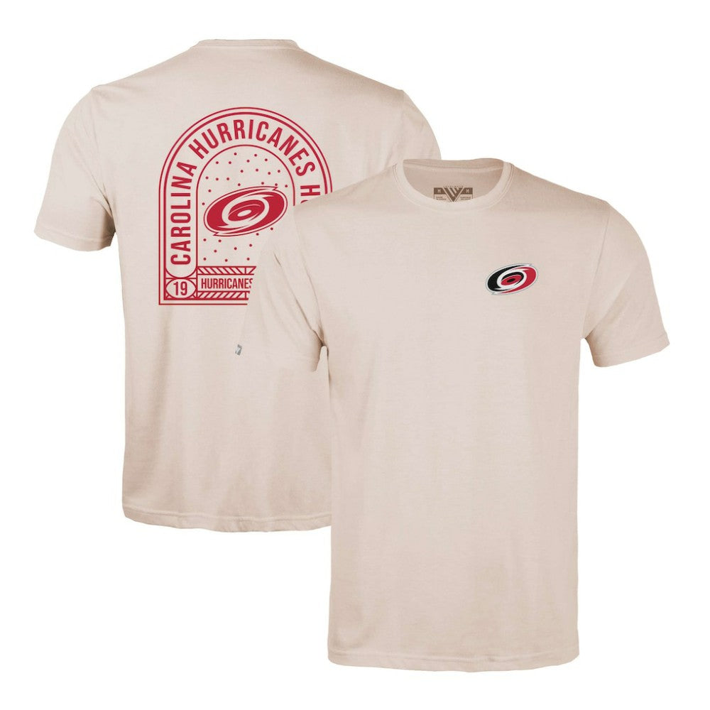 Carolina Hurricanes Levelwear Richmond Stained Glass T-Shirt - Khaki | US 202038976