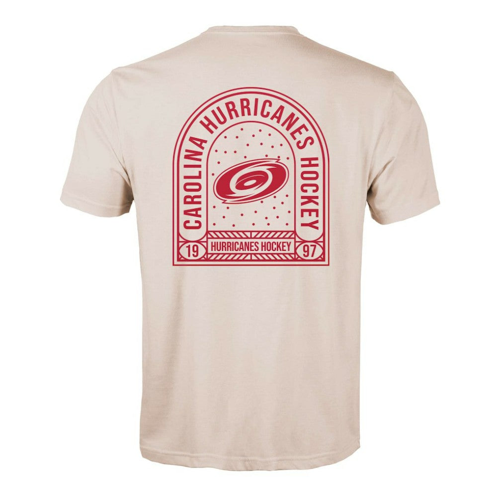 Carolina Hurricanes Levelwear Richmond Stained Glass T-Shirt - Khaki | US 202038976