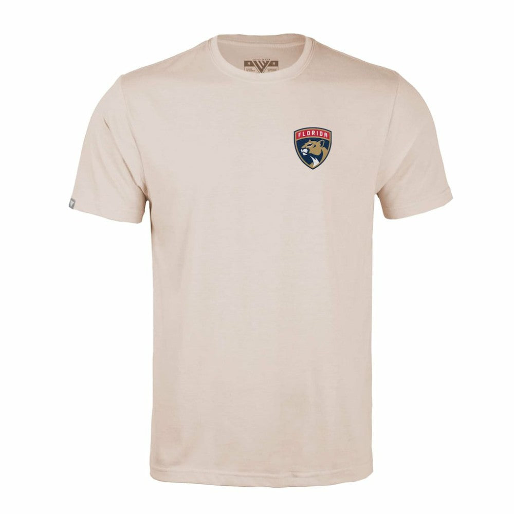 Florida Panthers Levelwear Richmond Stained Glass T-Shirt - Khaki | US 202038977