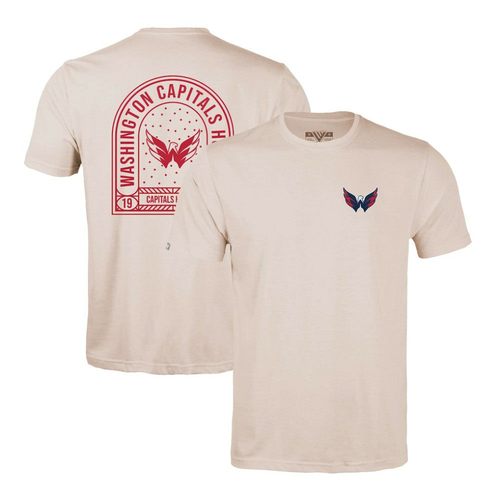 Washington Capitals Levelwear Richmond Stained Glass T-Shirt - Khaki | US 202038979