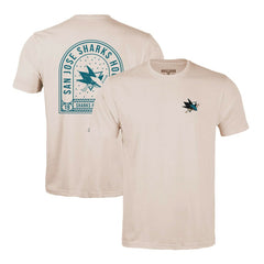San Jose Sharks Levelwear Richmond Stained Glass T-Shirt - Khaki | US 202038982