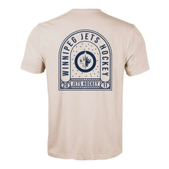 Winnipeg Jets Levelwear Richmond Stained Glass T-Shirt - Khaki | US 202038983