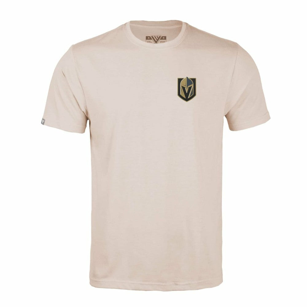 Vegas Golden Knights Levelwear Richmond Stained Glass T-Shirt - Khaki | US 202038985