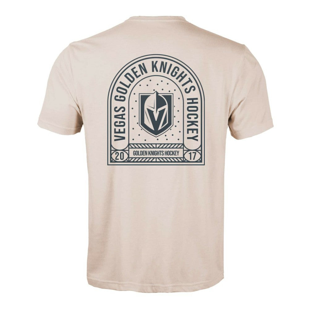 Vegas Golden Knights Levelwear Richmond Stained Glass T-Shirt - Khaki | US 202038985