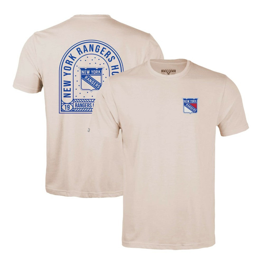 New York Rangers Levelwear Richmond Stained Glass T-Shirt - Khaki | US 202038987