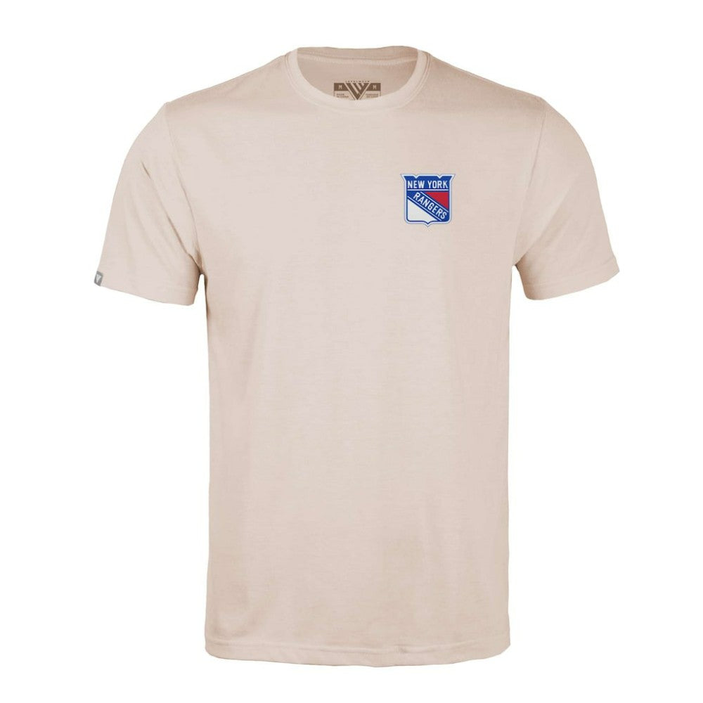 New York Rangers Levelwear Richmond Stained Glass T-Shirt - Khaki | US 202038987