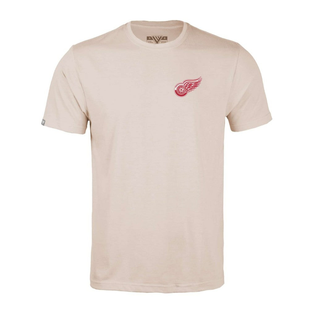 Detroit Red Wings Levelwear Richmond Stained Glass T-Shirt - Khaki | US 202038988