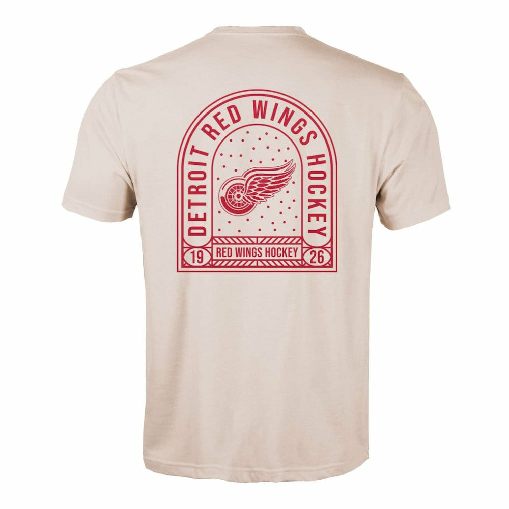 Detroit Red Wings Levelwear Richmond Stained Glass T-Shirt - Khaki | US 202038988