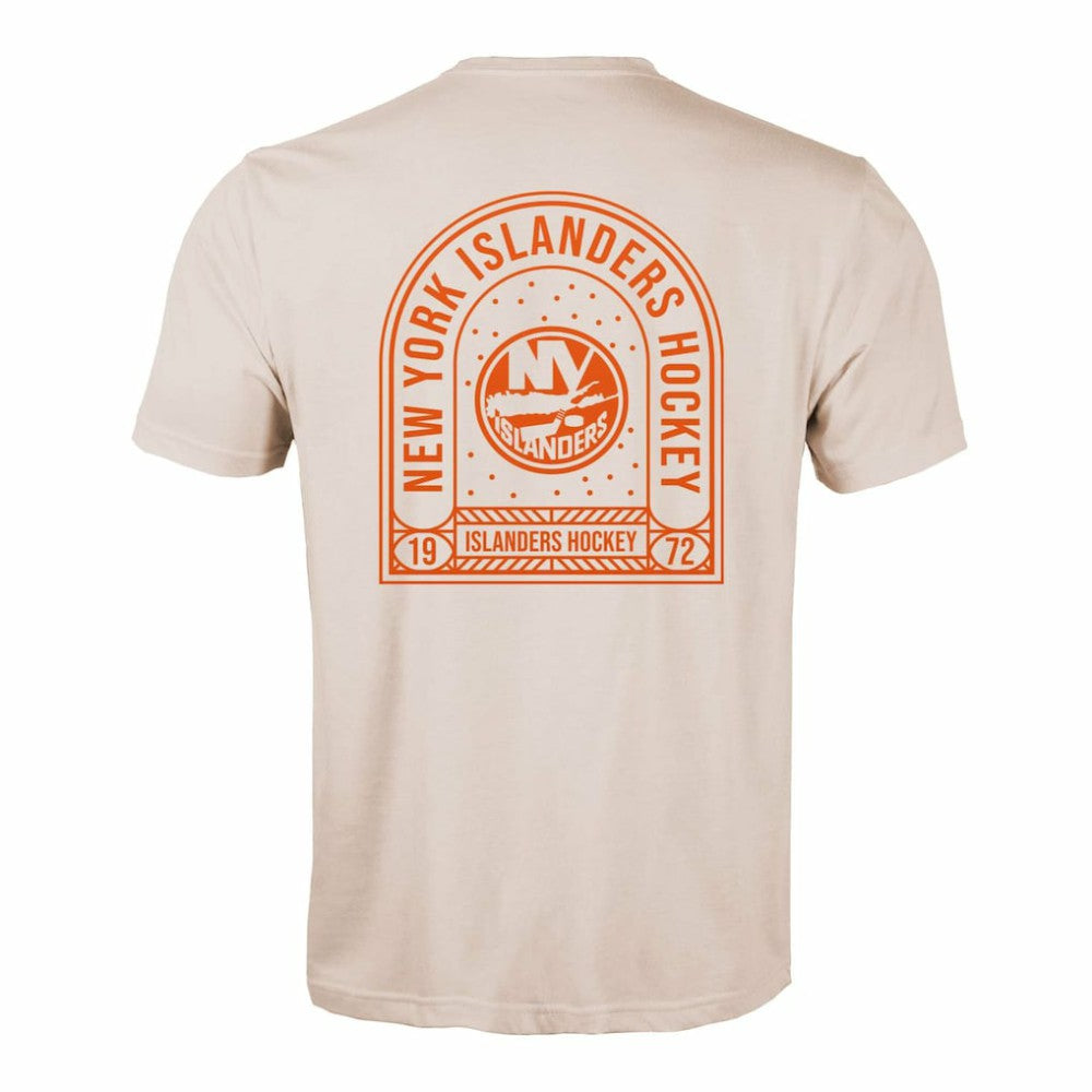 New York Islanders Levelwear Richmond Stained Glass T-Shirt - Khaki | US 202038989