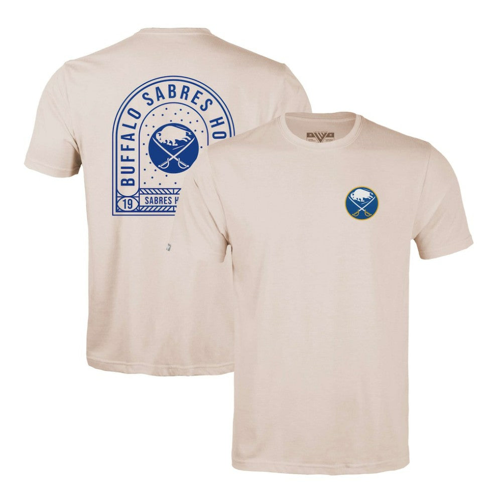 Buffalo Sabres Levelwear Richmond Stained Glass T-Shirt - Khaki | US 202038991