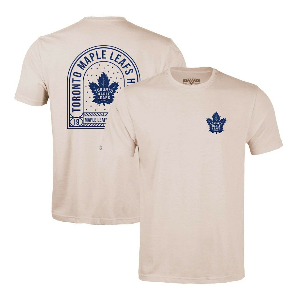 Toronto Maple Leafs Levelwear Richmond Stained Glass T-Shirt - Khaki | US 202038992
