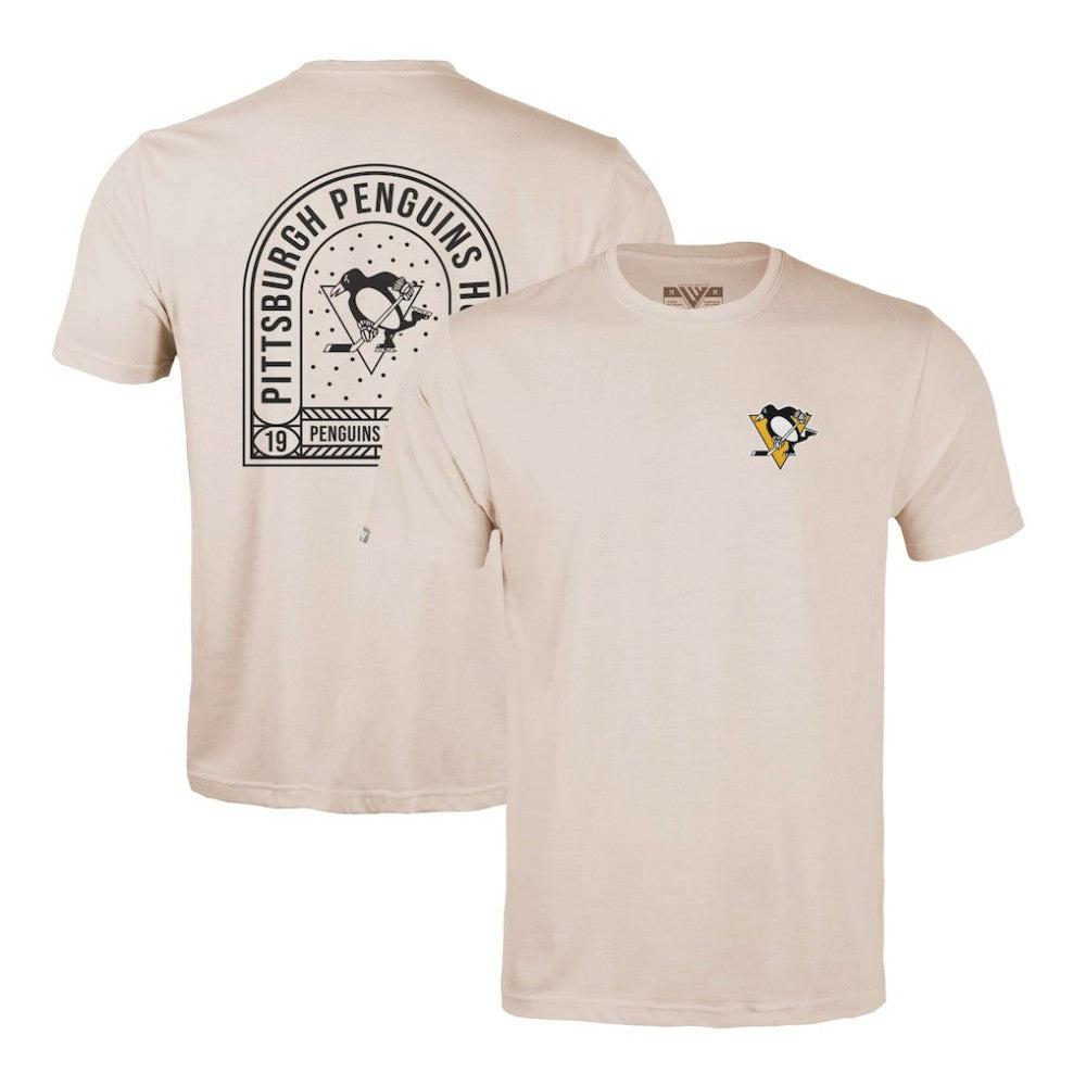 Pittsburgh Penguins Levelwear Richmond Stained Glass T-Shirt - Khaki | US 202038993