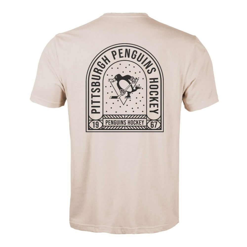 Pittsburgh Penguins Levelwear Richmond Stained Glass T-Shirt - Khaki | US 202038993