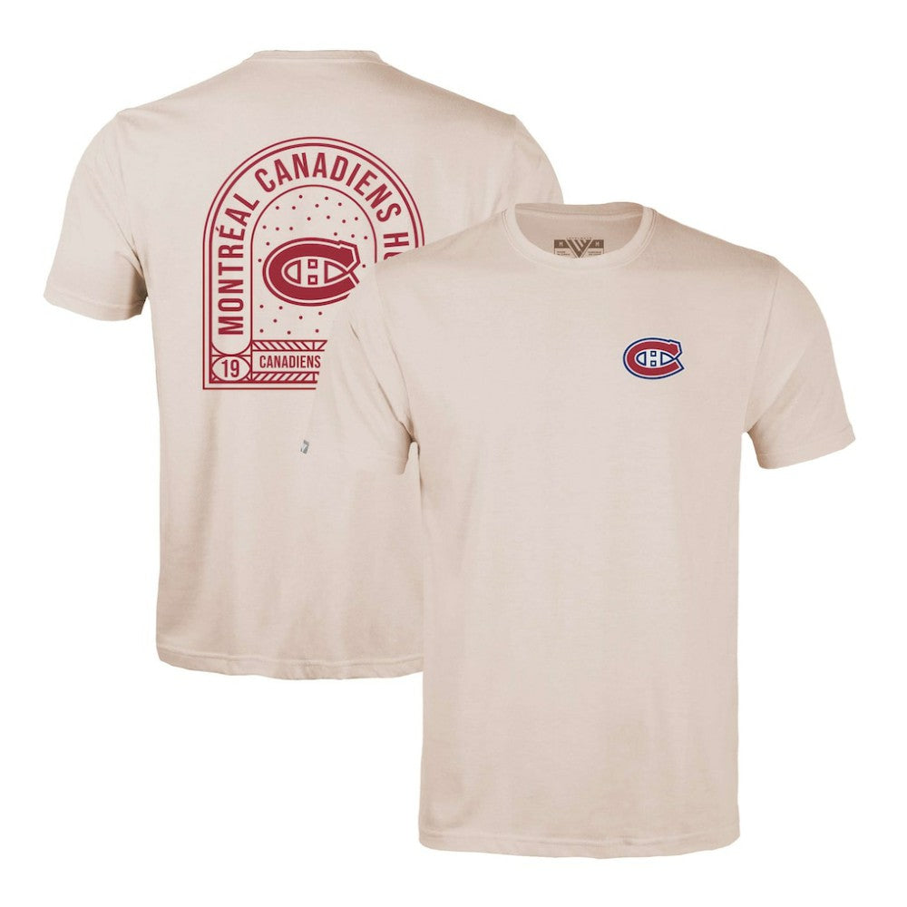 Montreal Canadiens Levelwear Richmond Stained Glass T-Shirt - Khaki | US 202038996