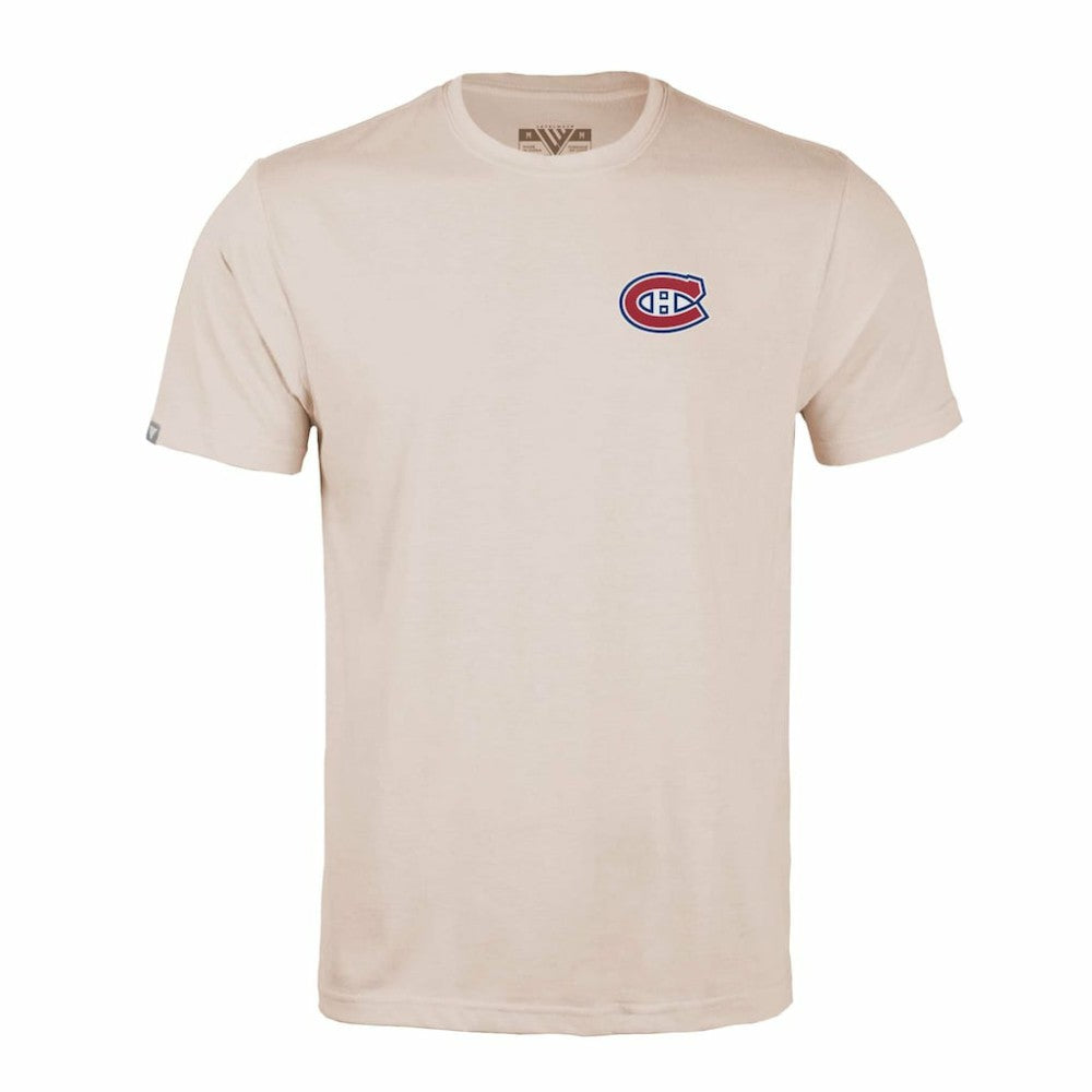 Montreal Canadiens Levelwear Richmond Stained Glass T-Shirt - Khaki | US 202038996