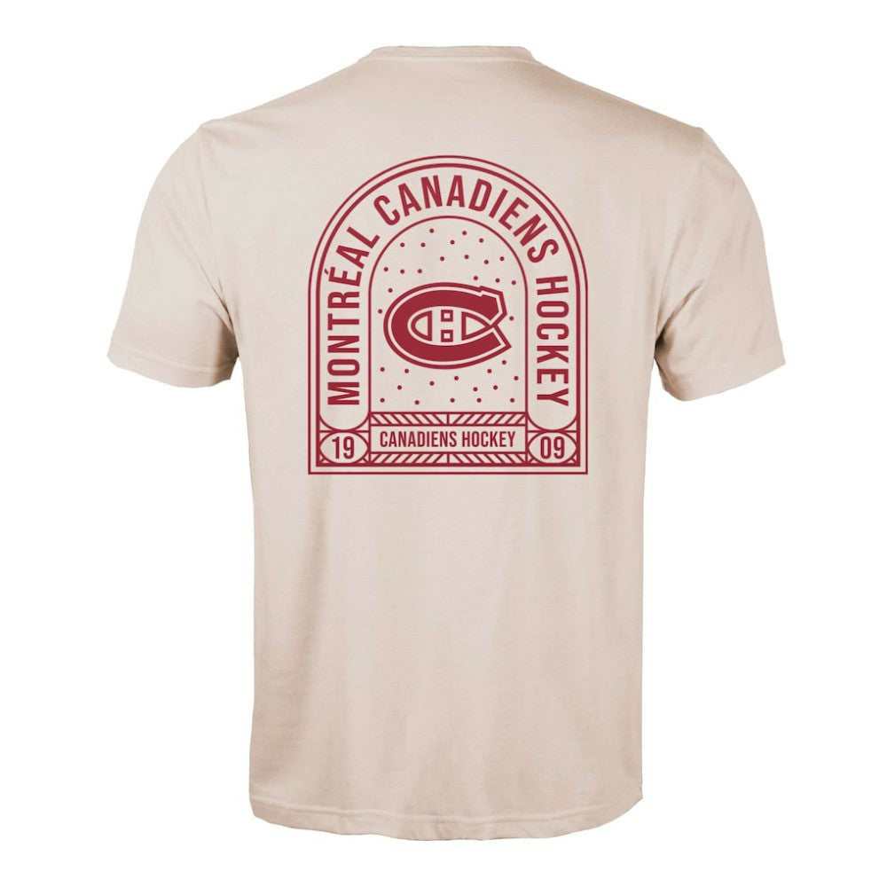 Montreal Canadiens Levelwear Richmond Stained Glass T-Shirt - Khaki | US 202038996